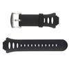 Replacement Watch Strap for SUUNTO Observer SR X6HRM, Black/Silver Buckle, Includes Tool