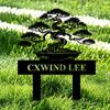 Bonsai Garden Metal Stake Yard Sign Custom Decor
