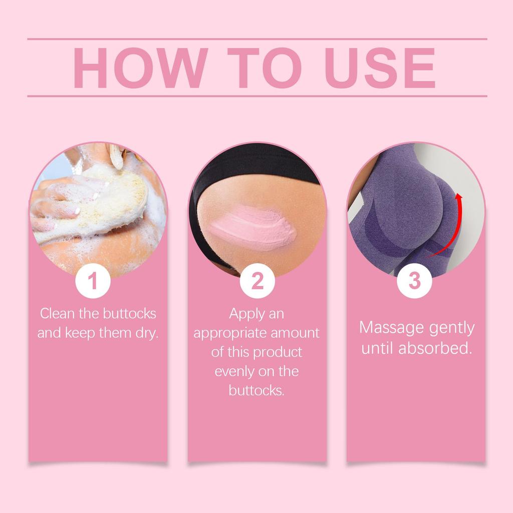 Jaysuing Buttock Care Cream 100g - Fast Plumping Buttock Cream, Improves Sagging Buttocks, Butt Enhancing Cream, Women's Sexy Body Care Cream