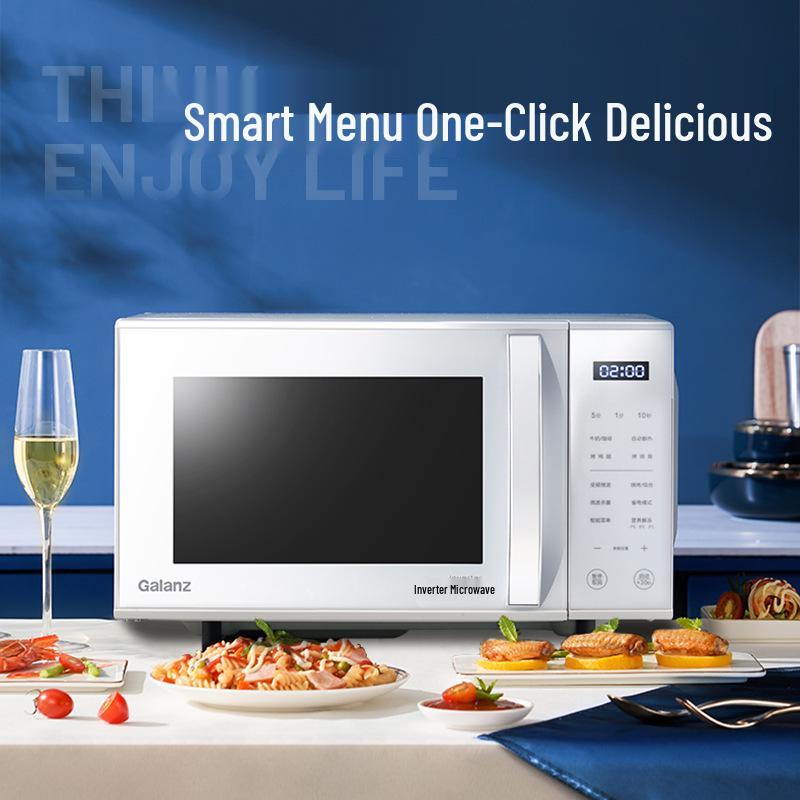 Galanz 23L Inverter Flatbed Microwave Oven, Light Wave, Multi-functional, Level 1 Energy Efficient, For Reheating Food and Dishes ZW1-GF3V.