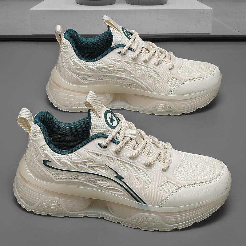 

Men s shoes summer breathable casual mesh outdoor sports shoes men s air cushion shock absorption fashion large size platform dad shoes 45