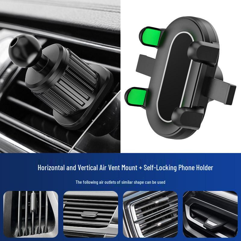Car Phone Holder Base: Non-Obstructive Side Vent Mount for In-Car Navigation