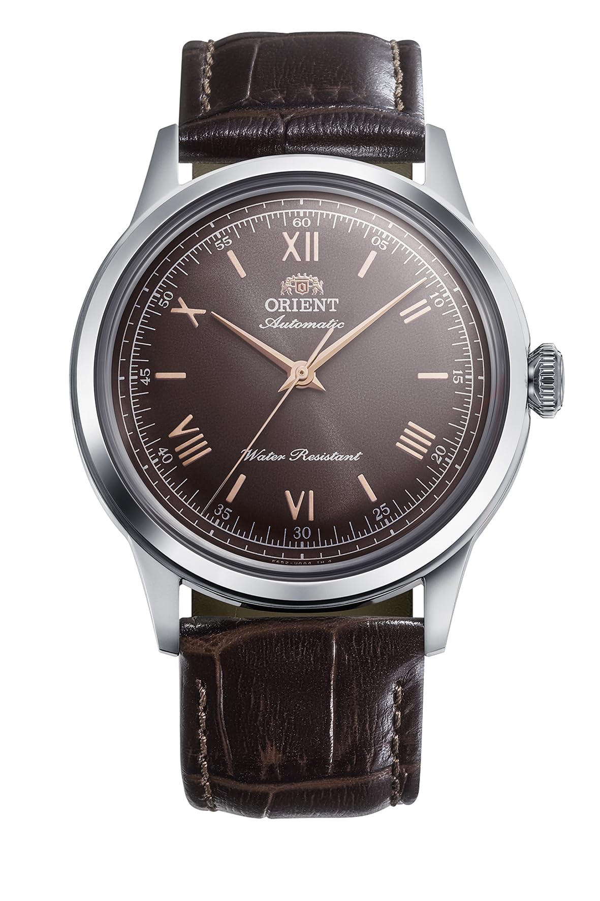Автоматические часы Orient Bambino 38 с японской гарантией, Мужские, Коричневые, RN-BB0004Y, от производителя