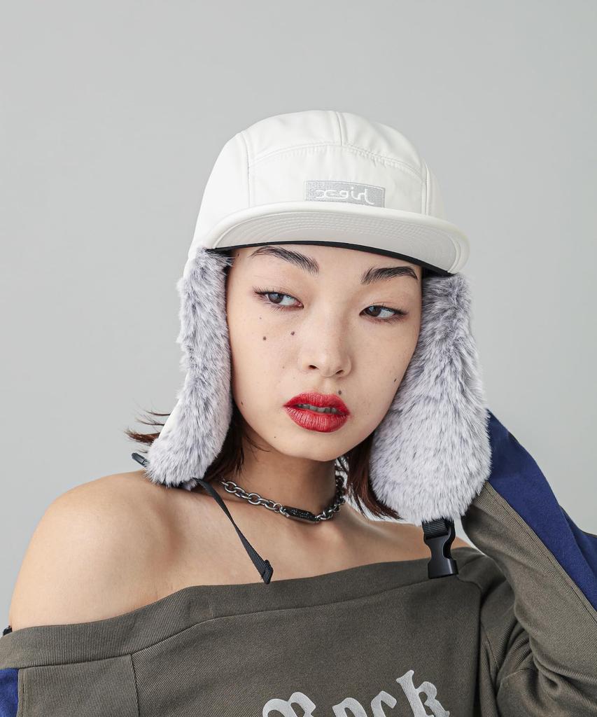 Dog Ear Jet Cap DOG EAR JET CAP 105243051003 WHITE ONE SIZE [X Girl]