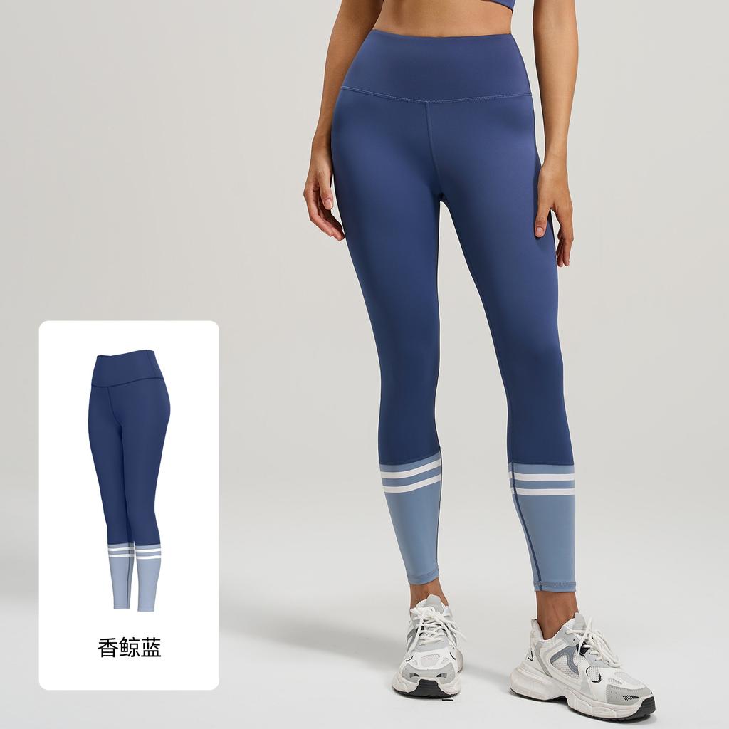 Splicing Yoga Trousers Fitness Pants Peach Hip Lift High Waist Thin Yoga Pants Women