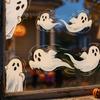 Adesivo da finestra fantasma di Halloween adesivo statico fantasma divertente decorazione per finestra in vetro soggiorno camera da letto adesivo in PVC per le festività