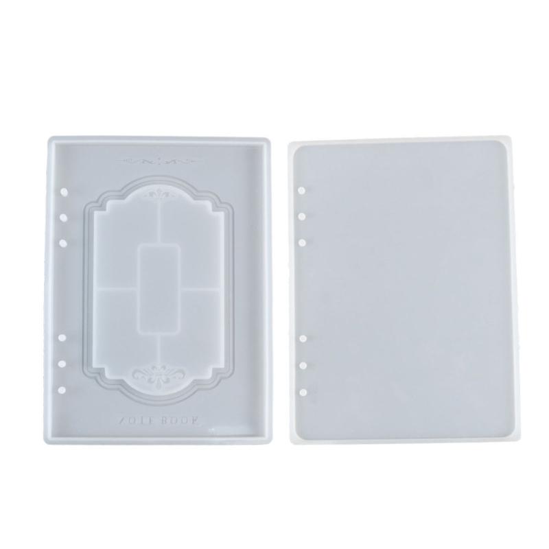 Quicksand Notebook Cover Resin Mold DIY Crystal UV Epoxy Silicone Molds Transparent Book Creative Resin Casting Molds