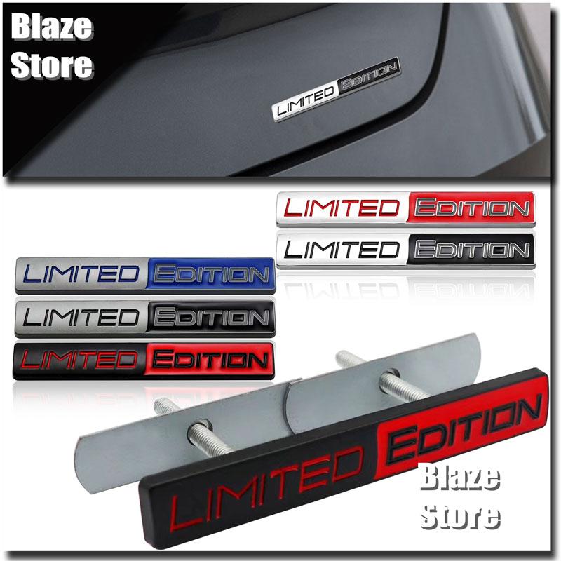 1Pc Auto LIMITED EDITION Emblem Metal Badge Sticker For Motorcycle Body Decor Decals Car Accessories