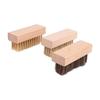 Beech Wood Shoe Brush Solid Shoe Brush Footwear Cleaning Brush Natural For Casual Shoes Wallets Leather Shoes