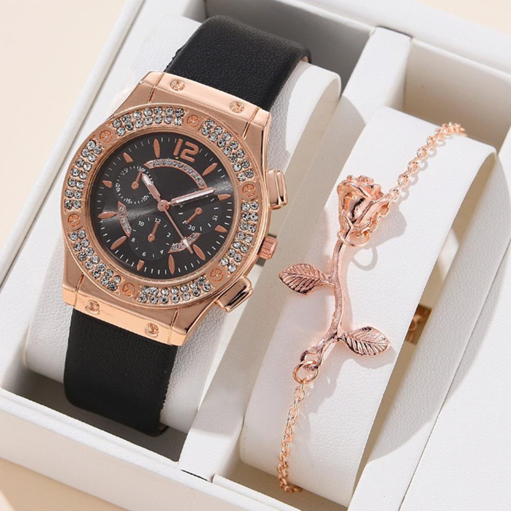Fashion Quartz Watch Women'S Watch Popular Student Women'S Watch Set Bracelet Watch