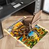 Bumblebee and Optimus Prime Printed Absorbent Washable Carpet, Non-Slip Bathroom Mats, Kitchen Rugs, Yoga Mat,Living Room Entrance, Camping Picnic Rug