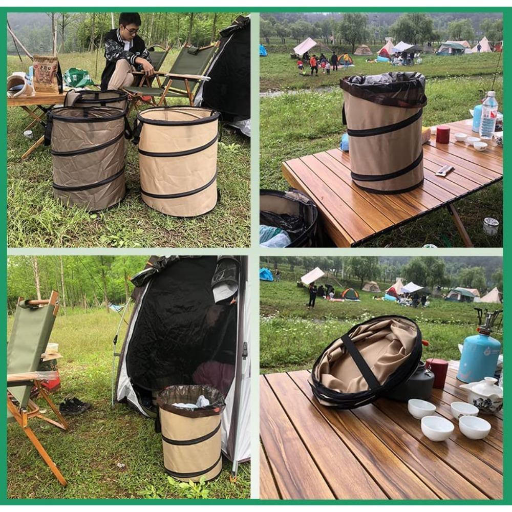 Collapsible Trash Can/Folding Garbage Cans Portable Pop Up Trash Can for Camping Garbage Collapsible Clothes Toys Recycle Bin
