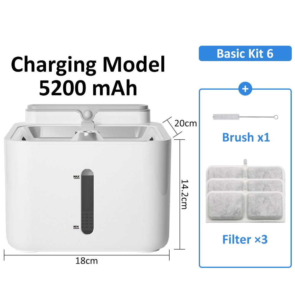 Filter für Haustier-Wasserbrunnen, kabelloser Sensor-Trinker, Futterspender für Katzen und Hunde, Wasserspender, automatischer Trinkbrunnen