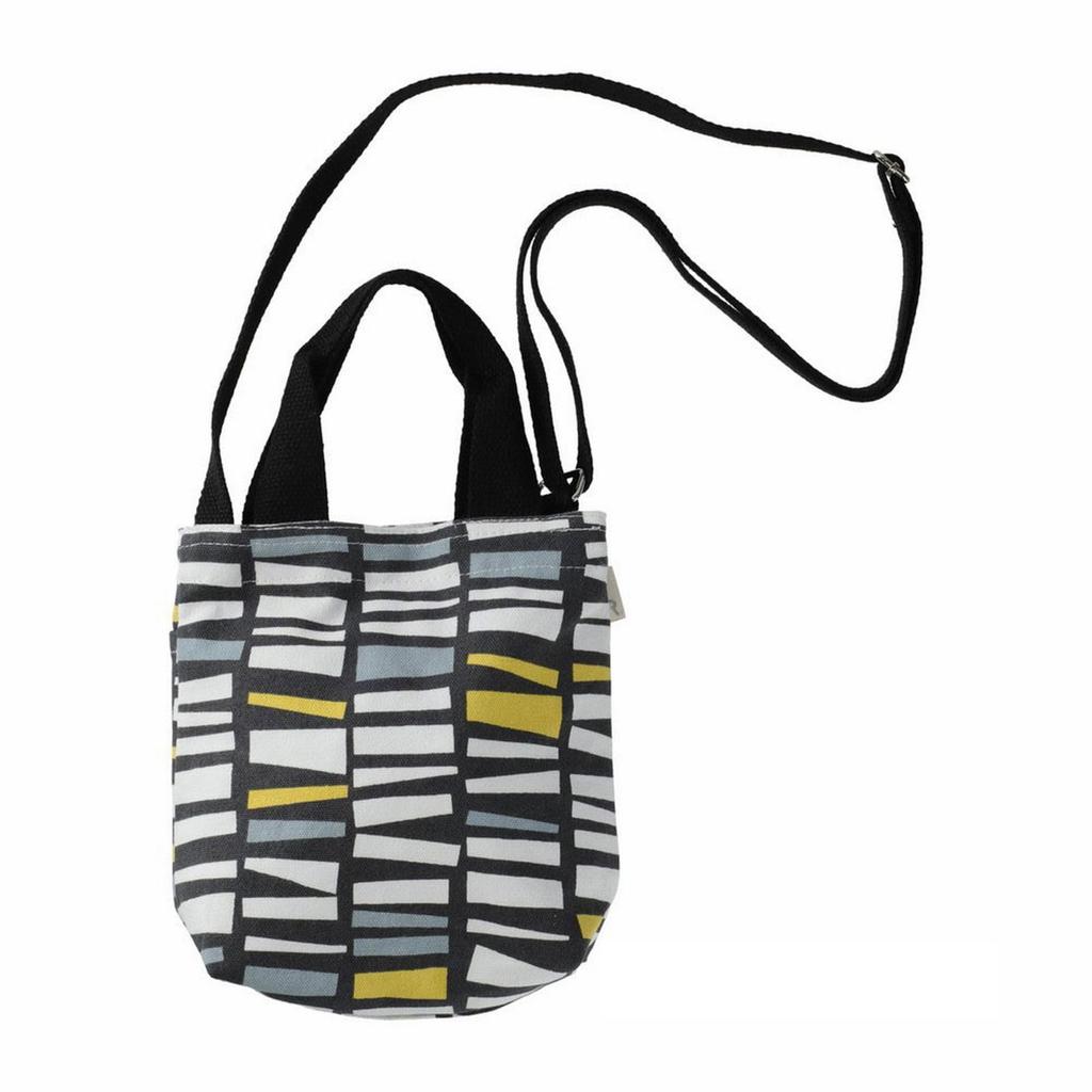 0667 Crossbody Shoulder Mini Tote Bag Baby Lou BR Mini Marche [Rootote] (04 Black)