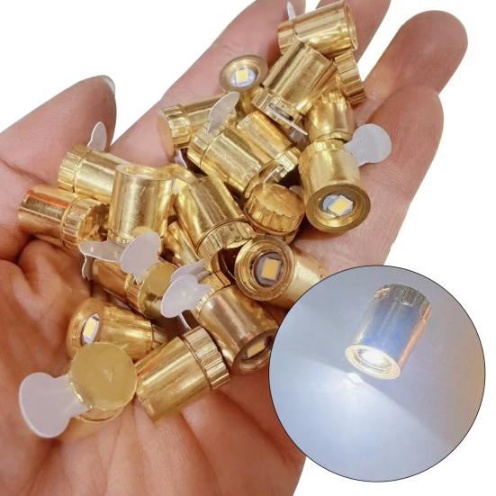 

Electronic Light Battery Powered Mini with Golden LED Lights Shell DIY Crafts Dollhouses Paper Lanterns