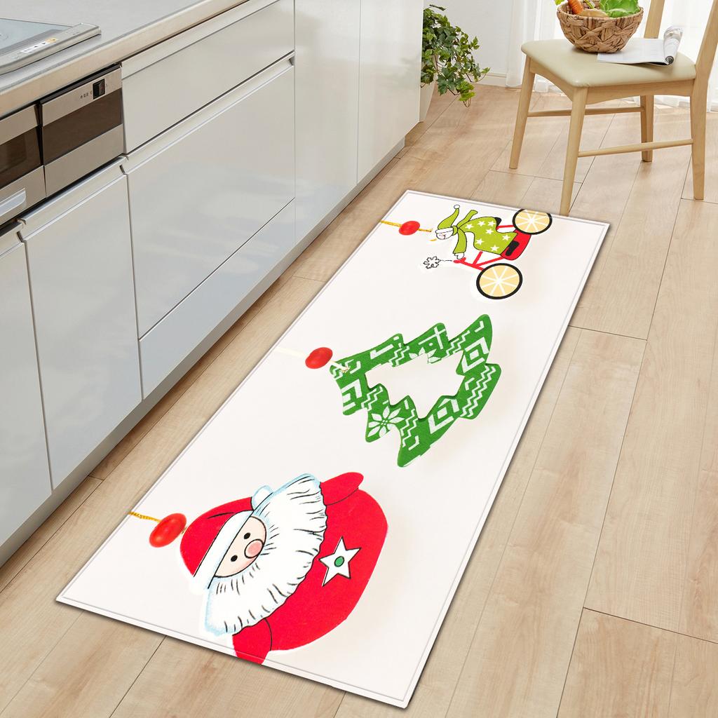 Christmas Kitchen Sand Carpet Doormat Long Floor Mat