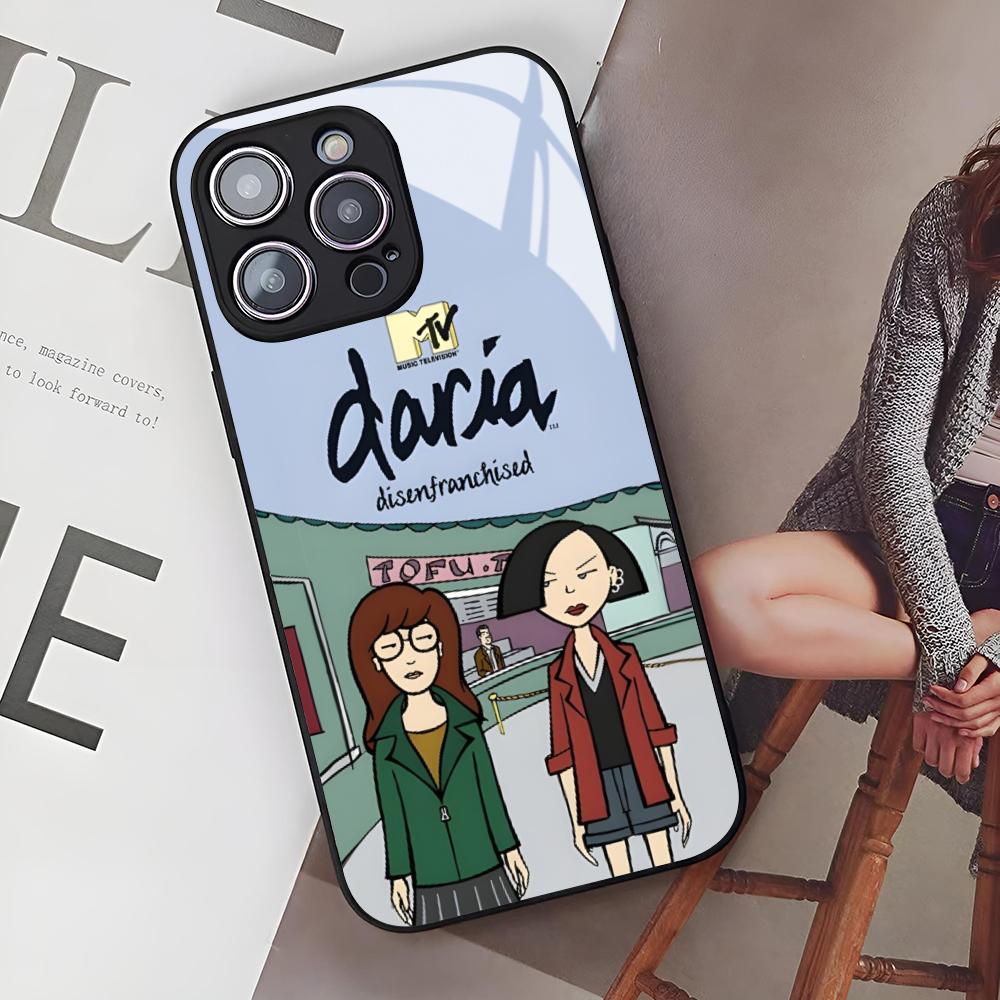 Cute Cartoon DariaS Phone Case for Iphone 17 Air 16 15 14 12 11 13 Pro Max Mini Se Puls Glass Cover