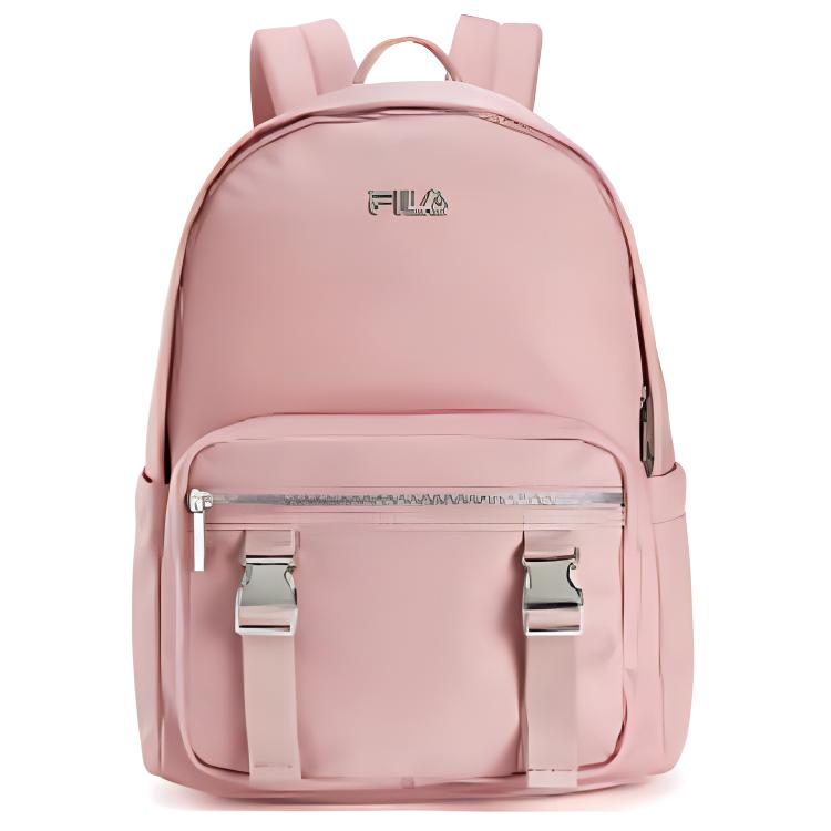FILA Solid Color Fashion Casual Zipper Closure Fabric Backpack Women backpack Pink F13W449167F-PK Pink 7660₽