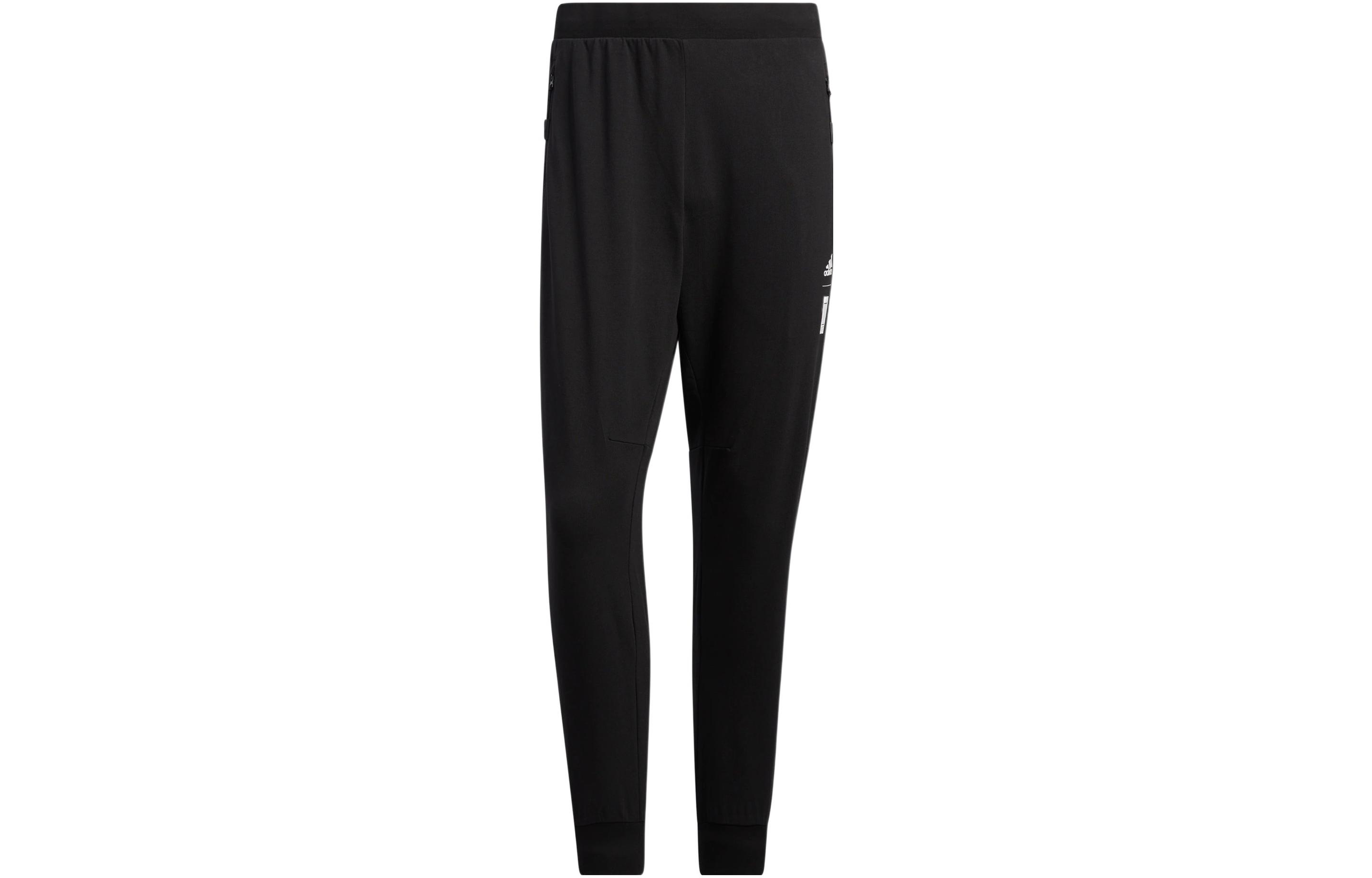 

Adidas Knitted Sweatpants Men s Black Moderate Cuffed Pants HE5152 S