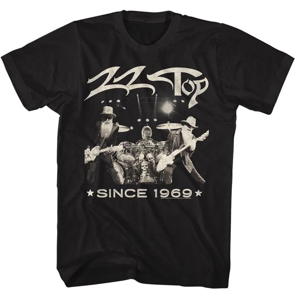 New Zz Top Music Since 1969 Black unisex S234XL Black Shirt FN562 Unisex T-Shirt XXXL