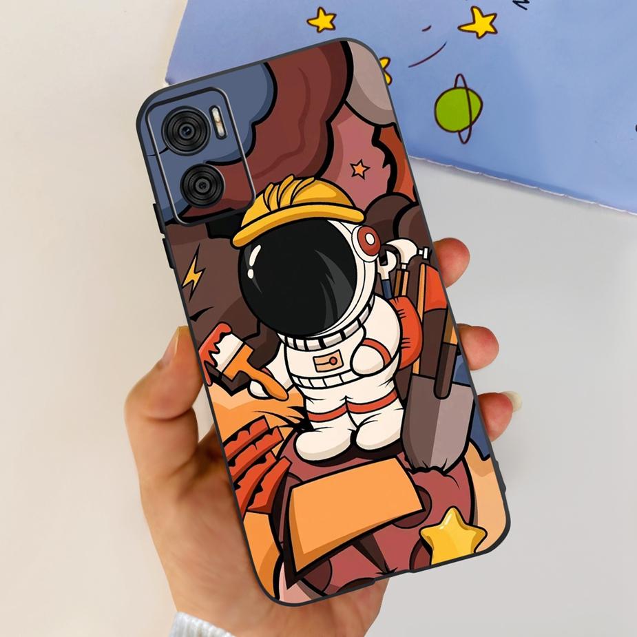 For Motorola Moto E22 Case Moto E22i New Fashion Painted Back Cover Soft Silicone Phone Case For Moto E22s E22i MotoE22 I Fundas