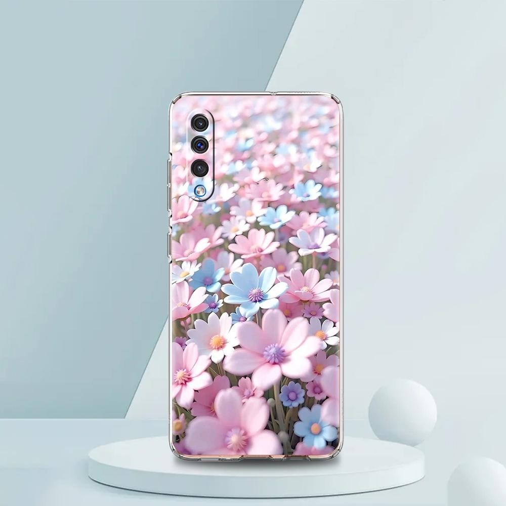 Transparent Phone Case for Samsung Galaxy A16 A14 A12 A22 A24 A42 A02 A06 A20 A30 A40 Soft TPU Cover Small Flower Stars Pattern
