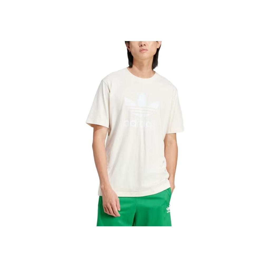 Adidas Adicolor Trefoil Tee Wonder White Men Streetwear IU2367