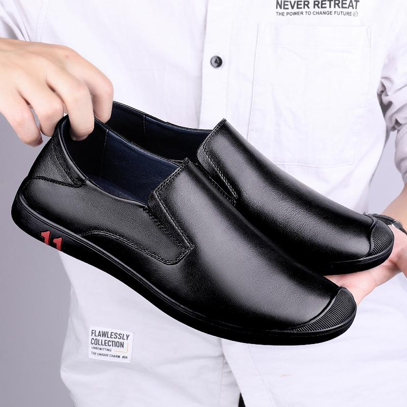 

Модные роскошные туфли-лоферы для мужчин, большой размер 36-46, офисные оксфорды, туфли-лодочки из натуральной кожи, брендовые дизайнерские мужские повседневные туфли для вождения 46 чёрный