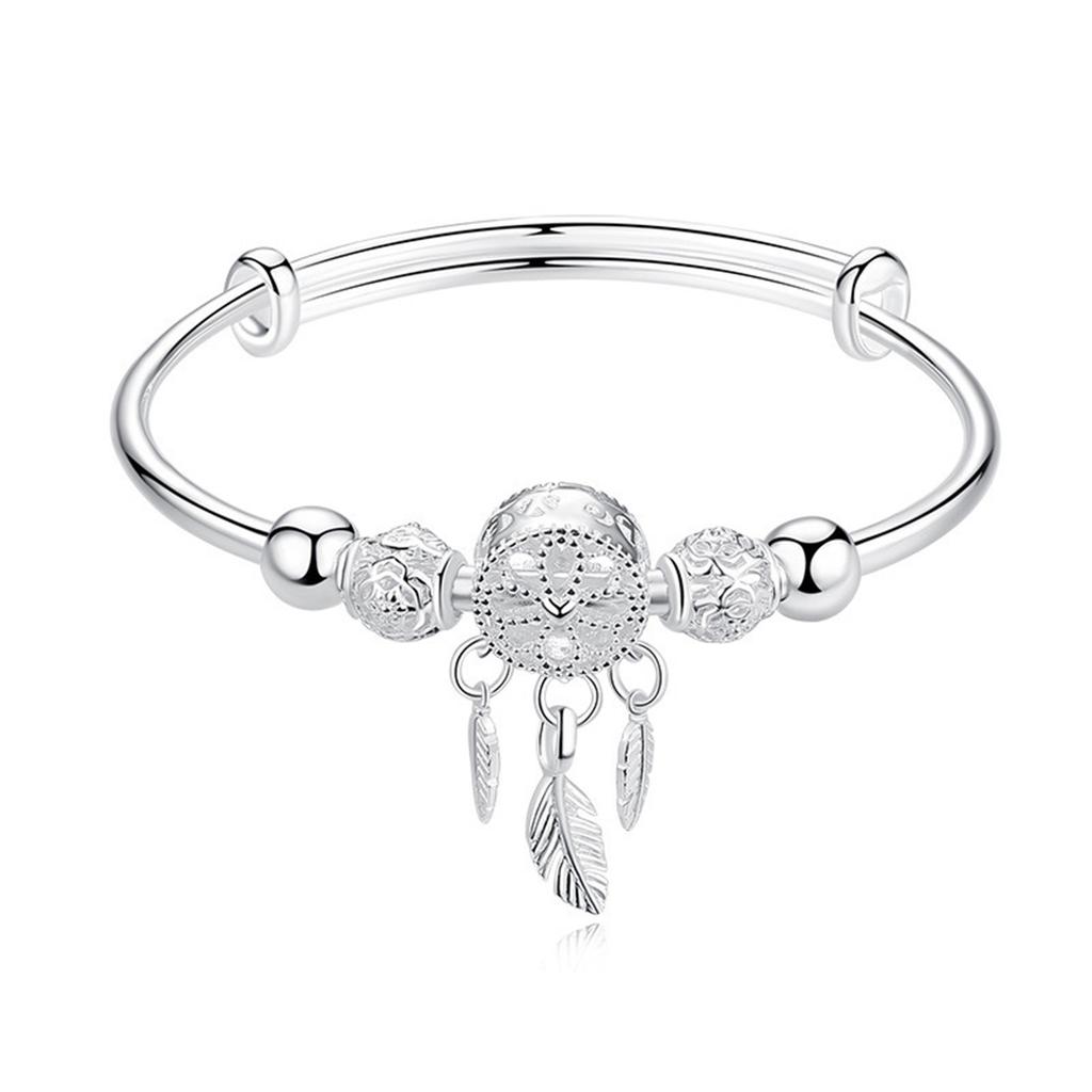 Bracelet Réglable Creux Cloche Plume Cadeau de Vacances Accessoires