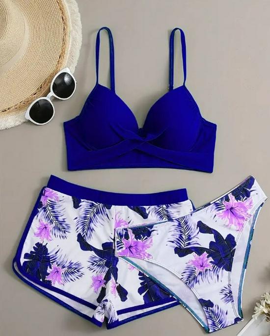 New Sexy European & American Women's Underwire Bikini Swimsuit