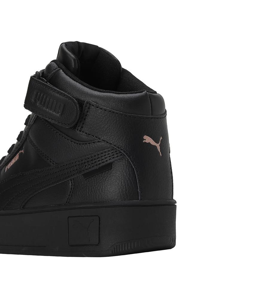 Puma Carina Street Mid Sneakers Puma Size (392337), Women's, Black/Puma Black/Rose Gold, 23.5cm