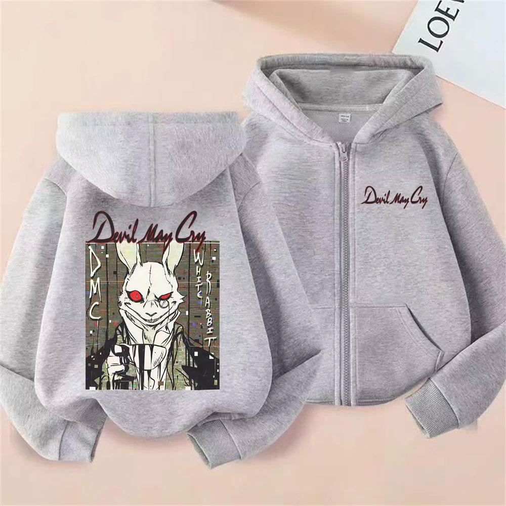 

Лімітоване аніме Devil May Cry Син Спароди Данте Толстовка на блискавці Чоловіча Жіноча Мультяшна Оверсайз Толстовка на блискавці Чоловіча Мода Вуличний одяг L