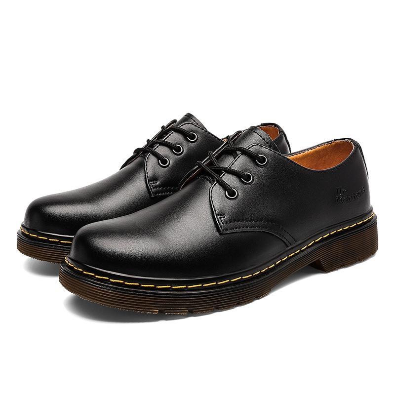 Low-top leather casual couple shoe holes classic large-size men's shoes, tooling women's short boots 1