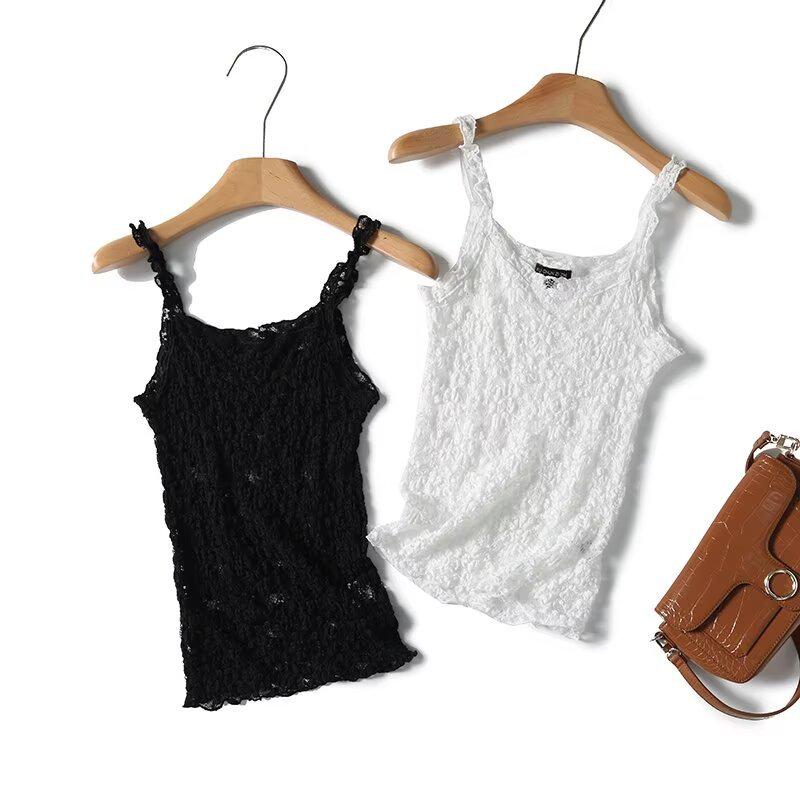 

2025 Spring Women s Sweet Slim-Fit Sleeveless Top Small белый