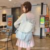 Schoolbag Korean Simple Floral Versatile Nylon Backpack 1011 New Small Fresh, Sweet and High-value Large-capacity Backpack