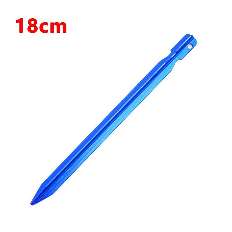 Ultra-Light Aluminum V-Shaped Tent Stakes, 18cm, Reinforced Ground Accessories.