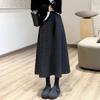 Elegant High-Waisted Wool Blend Midi Skirt – Minimalist, Warm, and Flattering Winter Style