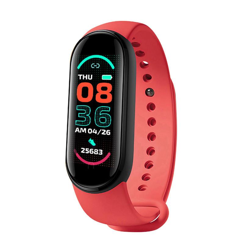 M6 Smart Fitness Band With Step Counter Heart Rate Monitor Digital Display For Students