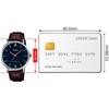 Casio MTP-VT01L-2B Men's Minimal Blue Dial Analog Watch Brown Leather Band Silver Quartz Movement