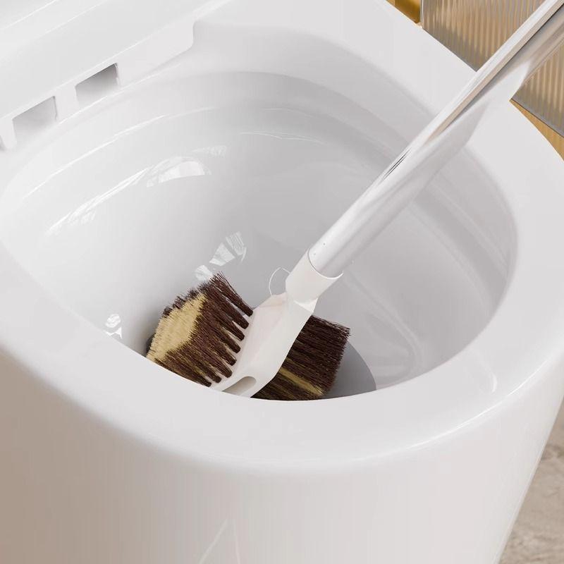 Toilet Brush with Extended Handle for Household Use Double Headed Toilet Brush for Squatting In The Bathroom and Specialized Toilet Brush for Washing