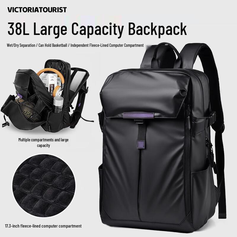 VICTORIATOURIST Unisex Dry Wet Separation Sports Gym Travel Bag