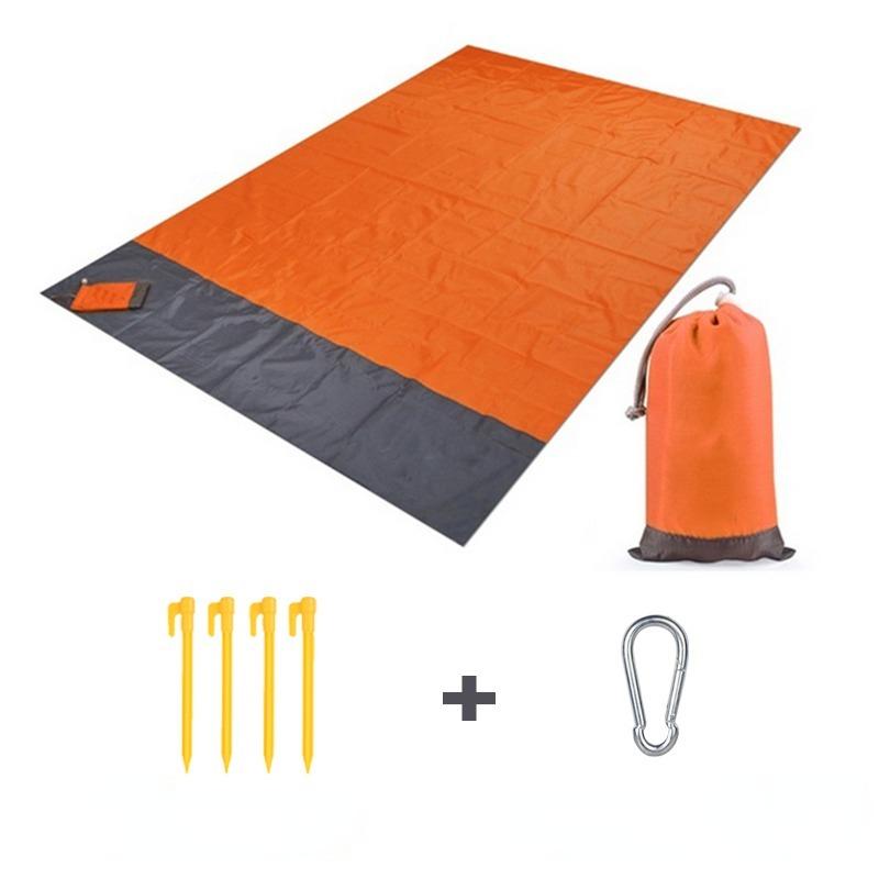 2.1x2m Waterproof Pocket Camping Mat Beach Blanket Folding Camping Mat Mattress Portable Lightweight Mat Outdoor Picnic Mat Sand Beach Mat