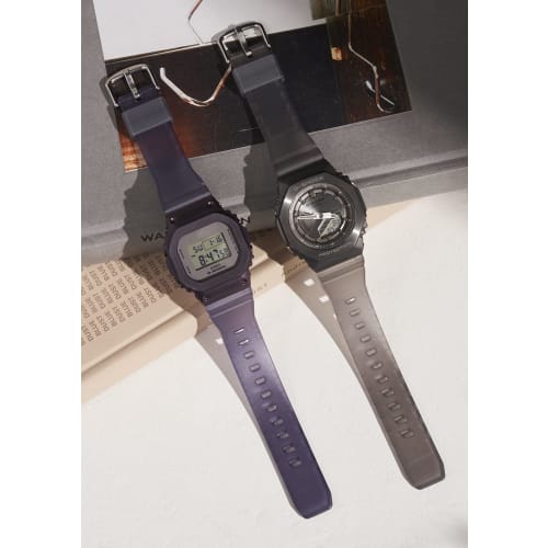 Casio G-Shock Mid-Size Metal-Covered MIDNIGHT FOG SERIES GM-S5600MF-6JF Women's Watch, Purple