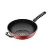 German Crystal Non-Stick Wok - Oil-Free, Smoke-Free Stir-Fry Pan for Induction and Gas Stoves