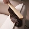 1pc Hand Broom Counter Duster Dusting Brush for Home Cleaning, Soft Dust Brush with Long Wooden Handle for Bed Sofa Furniture
