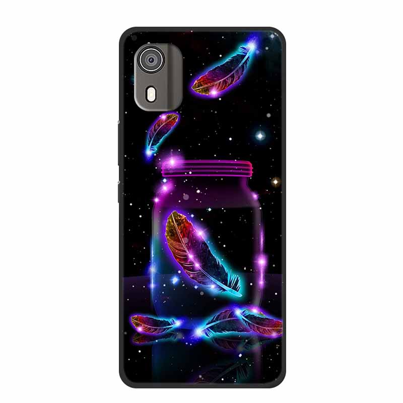 Case For Nokia C02 Luxury Soft Silicone TPU Black Phone Cover for Nokia C02 C 02 NokiaC02 Funda Lovely Shockproof Bumper Coque