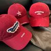 Winter Baseball Red Cap For Women Adjustable Hat Sun Protection Gift Fashion