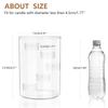 Glass Hurricane Candle Holder for Tea Light,Clear Cylinder Pillar Candle Holder for Wedding Parties Table Centerpiece Decoration