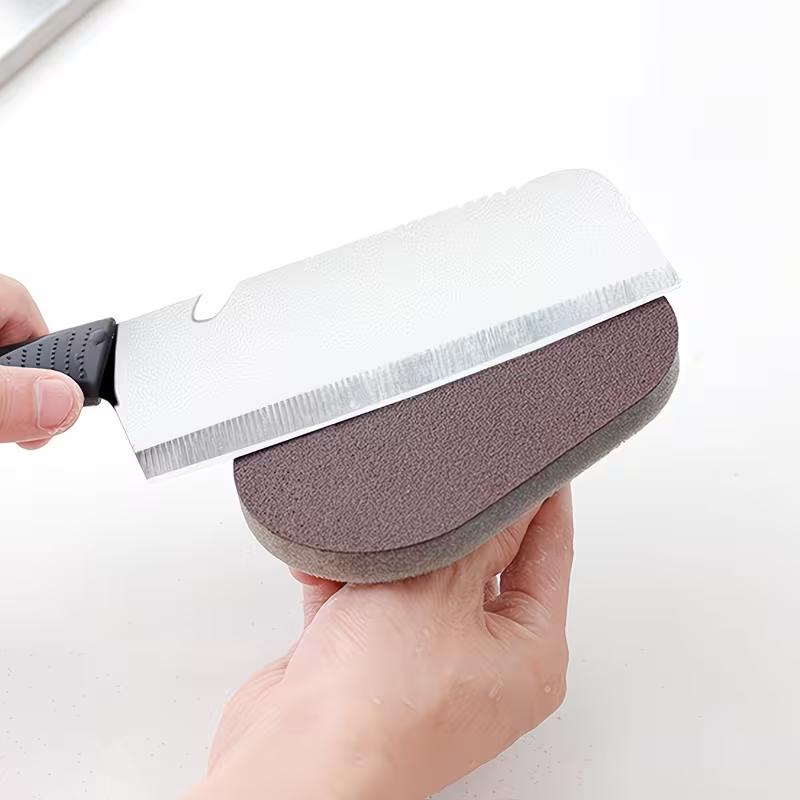 Spugna Melaminica Multifunzione Spazzola Pulizia Raschietto Cucina per Pentole, Padelle, Lavelli e Superfici Cucina Strumento Pulizia Forte Decontaminazione