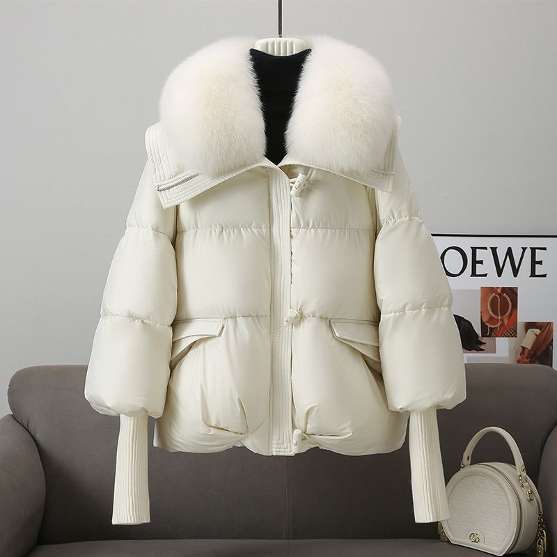Women's Autumn and Winter Down Jacket, New Thickened Windbreaker, Fashionable Loose Warm Cotton Jacket, Trendy